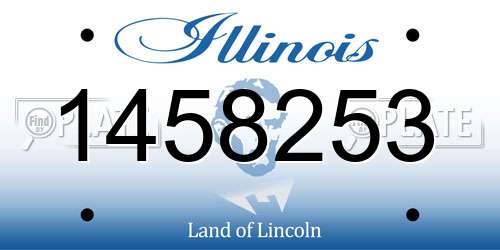 1458253 Illinois License Plate