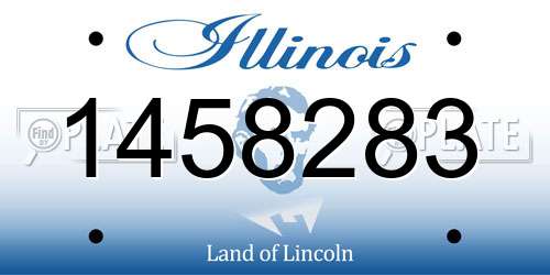 1458283 Illinois License Plate