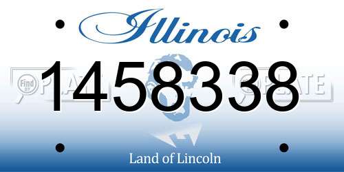 1458338 Illinois License Plate
