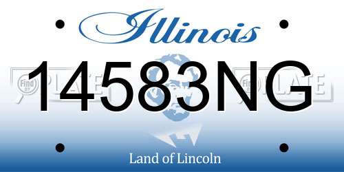 14583NG Illinois License Plate