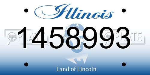 1458993 Illinois License Plate