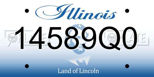 14589Q0 Illinois License Plate