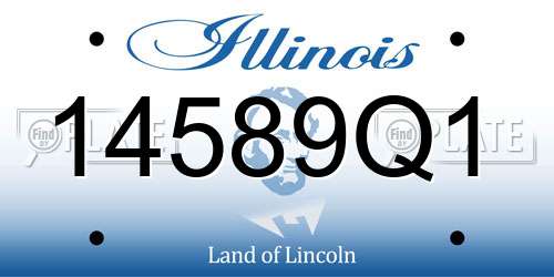 14589Q1 Illinois License Plate