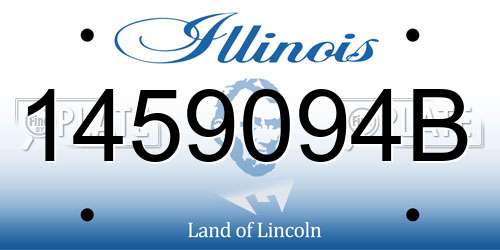 1459094B Illinois License Plate