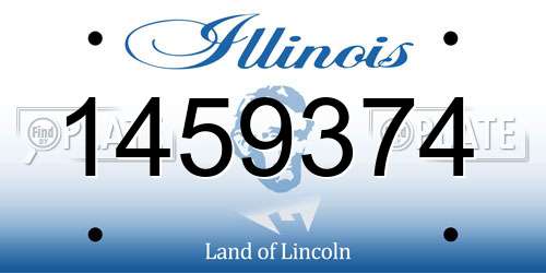 1459374 Illinois License Plate
