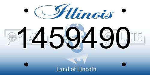1459490 Illinois License Plate