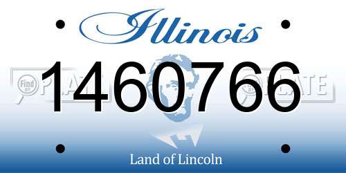 1460766 Illinois License Plate
