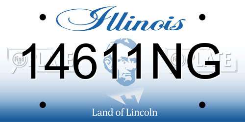 14611NG Illinois License Plate