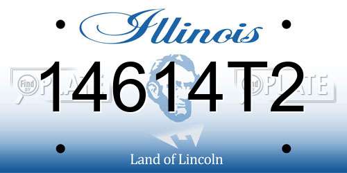 14614T2 Illinois License Plate