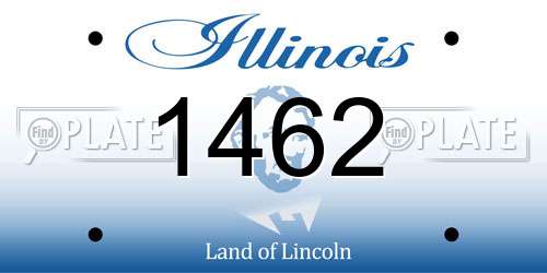 1462 Illinois License Plate