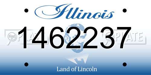1462237 Illinois License Plate