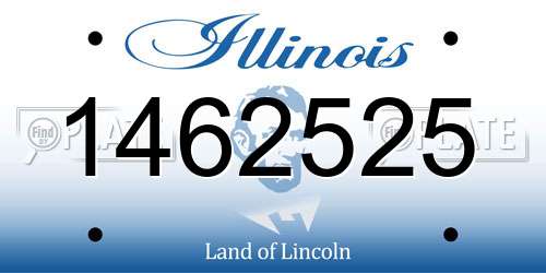 1462525 Illinois License Plate