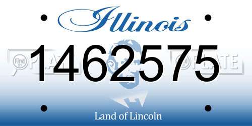 1462575 Illinois License Plate