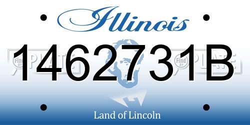 1462731B Illinois License Plate