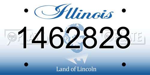 1462828 Illinois License Plate