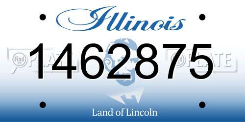1462875 Illinois License Plate