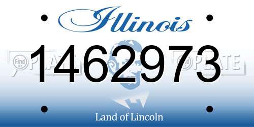 1462973 Illinois License Plate