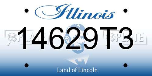 14629T3 Illinois License Plate