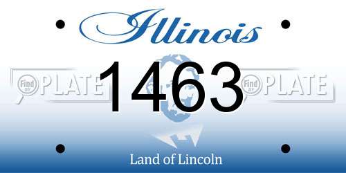 1463 Illinois License Plate