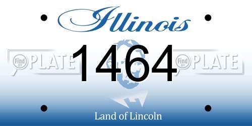 1464 Illinois License Plate