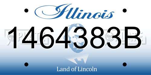 1464383B Illinois License Plate