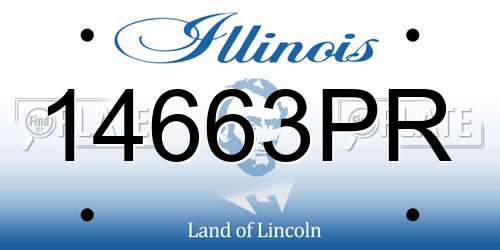14663PR Illinois License Plate