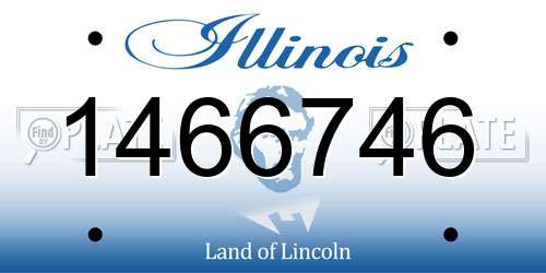 1466746 Illinois License Plate