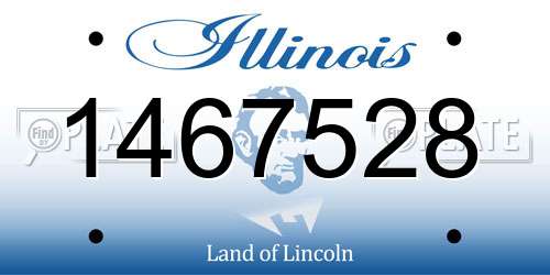 1467528 Illinois License Plate