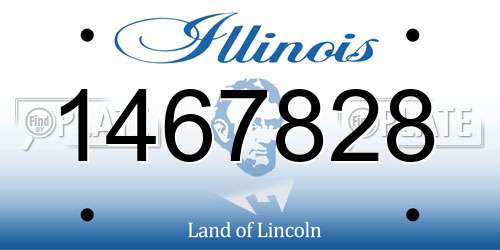 1467828 Illinois License Plate