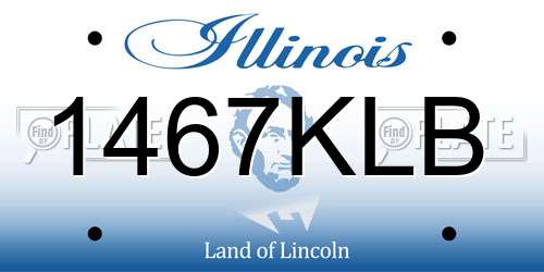 1467KLB Illinois License Plate