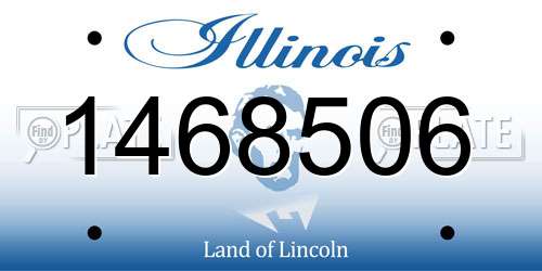 1468506 Illinois License Plate