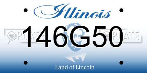 146G50 Illinois License Plate