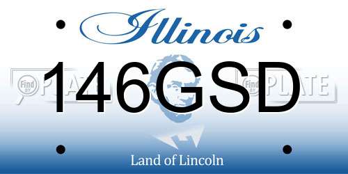 146GSD Illinois License Plate