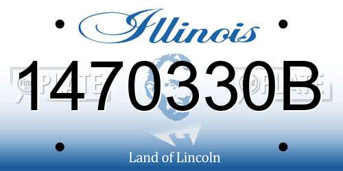 1470330B Illinois License Plate