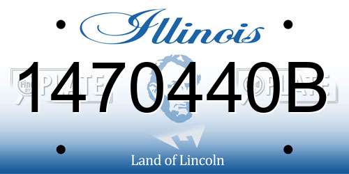 1470440B Illinois License Plate