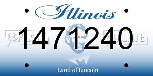 1471240 Illinois License Plate