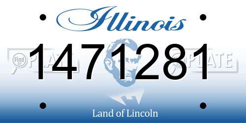 1471281 Illinois License Plate