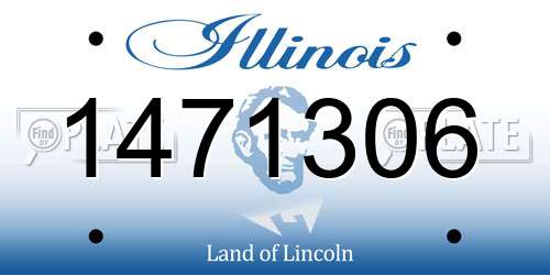 1471306 Illinois License Plate