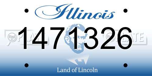 1471326 Illinois License Plate