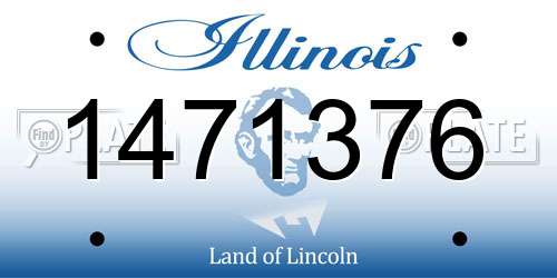1471376 Illinois License Plate