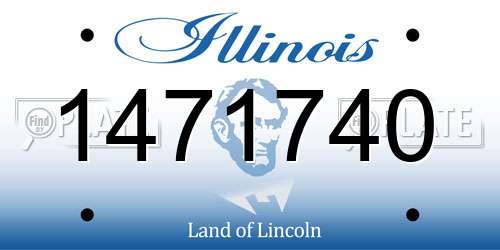 1471740 Illinois License Plate