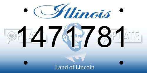1471781 Illinois License Plate