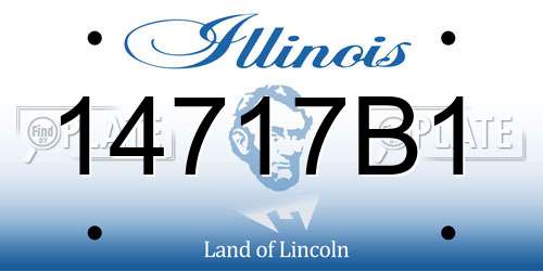 14717B1 Illinois License Plate