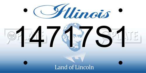 14717S1 Illinois License Plate
