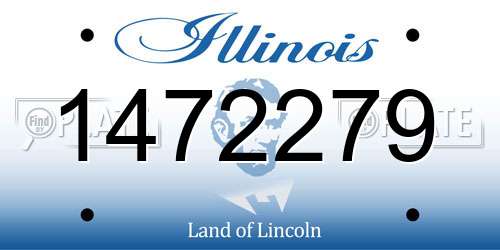 1472279 Illinois License Plate
