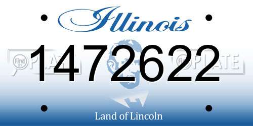 1472622 Illinois License Plate