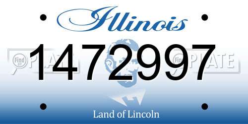 1472997 Illinois License Plate