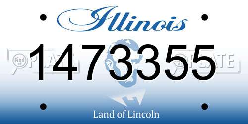 1473355 Illinois License Plate