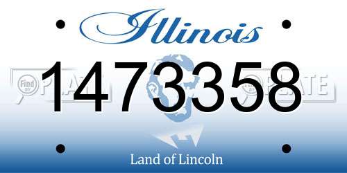 1473358 Illinois License Plate