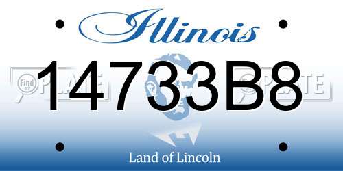 14733B8 Illinois License Plate